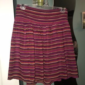 Flowy breathable striped skirt.